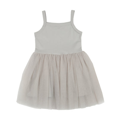 Tutu Dress, Cotton - Silver Grey