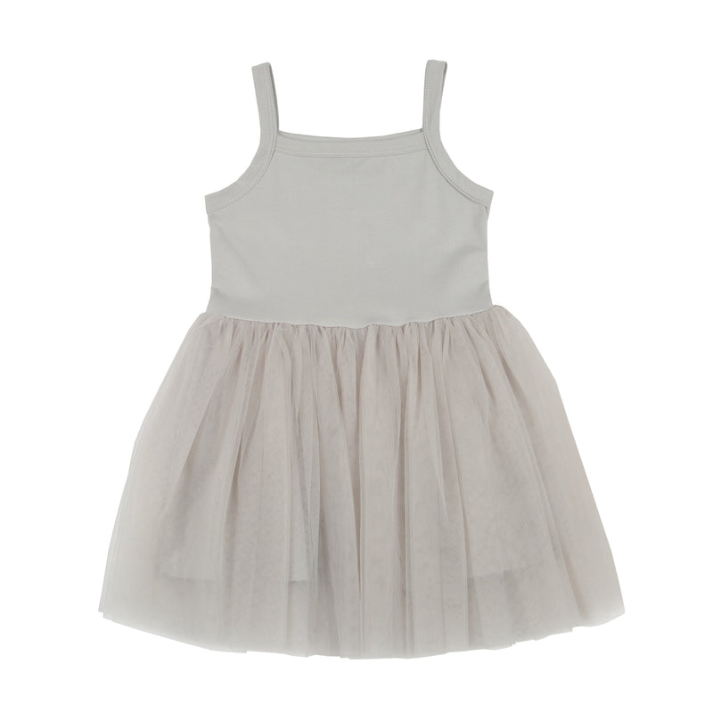 Tutu Dress, Cotton - Silver Grey