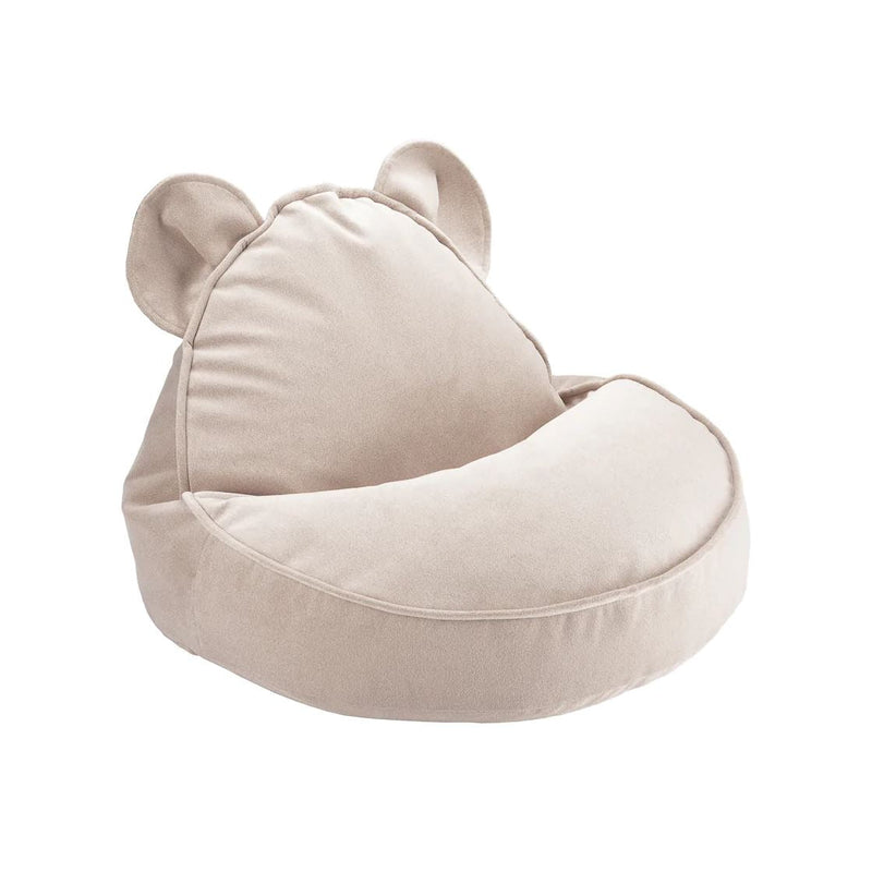 Wigiwama - Beanbag Bear Ears Velvet Dusty Beige - Swanky Boutique