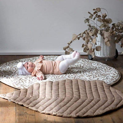 toddlekind - Quilted Cotton Reversible Playmats | Tan (123cm) - swanky boutique malta