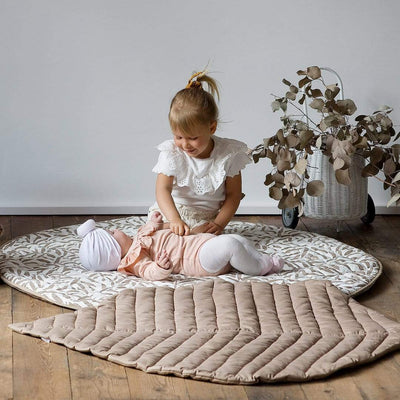 toddlekind - Quilted Cotton Reversible Playmats | Tan (123cm) - swanky boutique malta