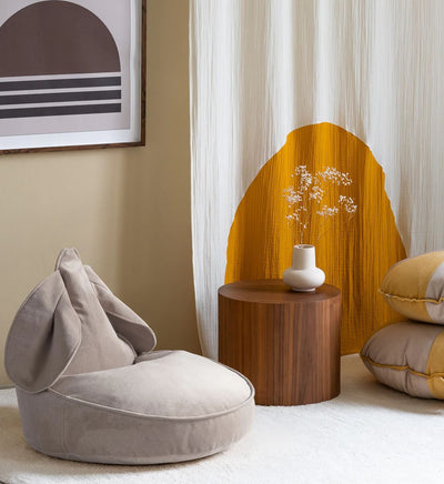 Beanbag Bunny Ears, Velvet - Dusty Beige