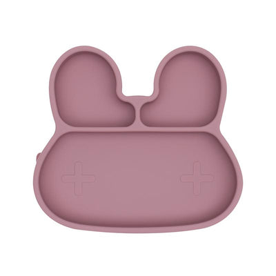 We Might Be Tiny - Plate Bunny Stickie Suction Dusty Rose - Swanky Boutique