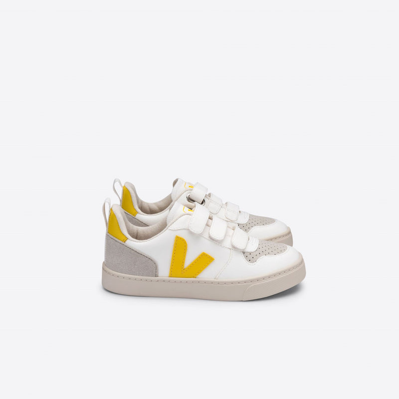 Veja Kids Shoes, V-10 Velcro - White Tonic