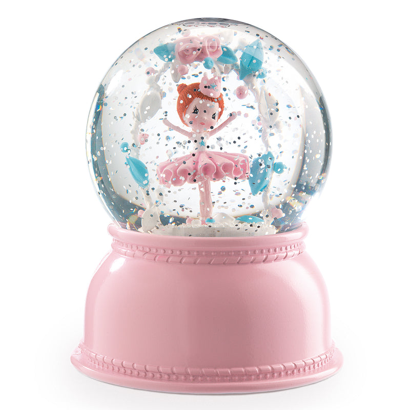 djeco - night light snow ball large ballerina - swanky boutique malta