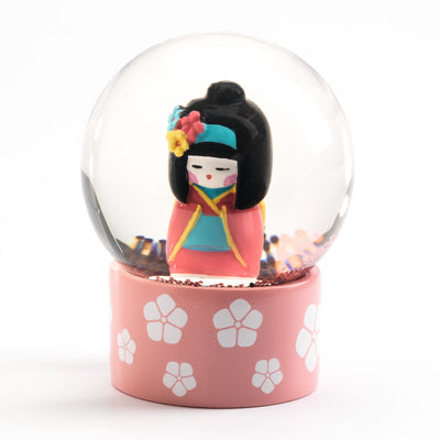 djeco - snow globe mini kokeshi - swanky boutique malta