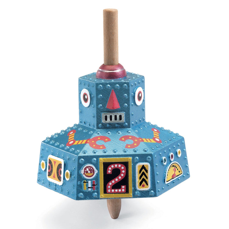Spinning Top, Robot - Silver