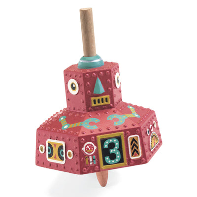 Spinning Top, Robot - Silver