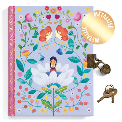 djeco - secret notebook with padlock marie - swanky boutique malta