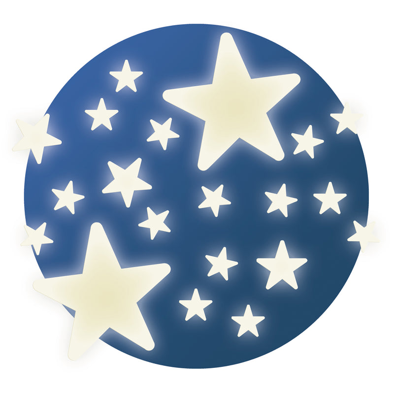 Djeco - Ceiling Stickers 62 Pieces Glow in the Dark Stars - Swanky Boutique