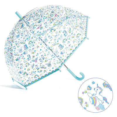 djeco - umbrella medium unicorns - swanky boutique malta