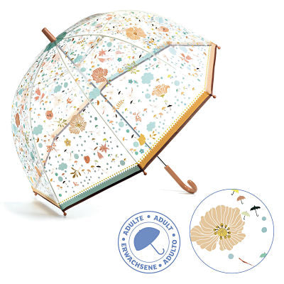 djeco - umbrella adult large little flowers - swanky boutique malta