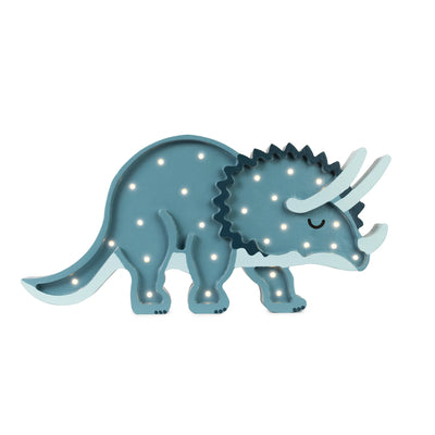little lights - Lamp Night Light, Triceratops - Jurassic Navy - swanky boutique malta