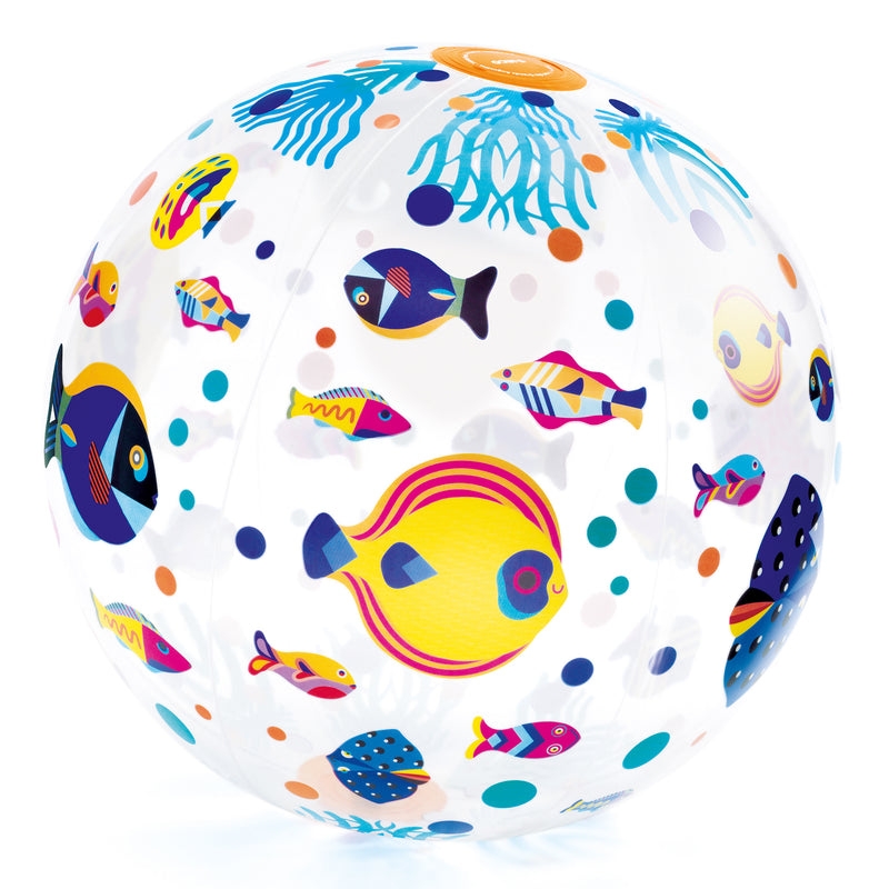djeco - inflatable ball fish - swanky boutique malta
