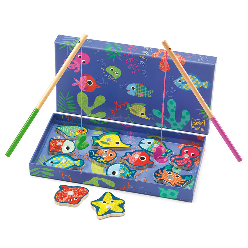 djeco - fishing game magnetic bright colours - swanky boutique malta