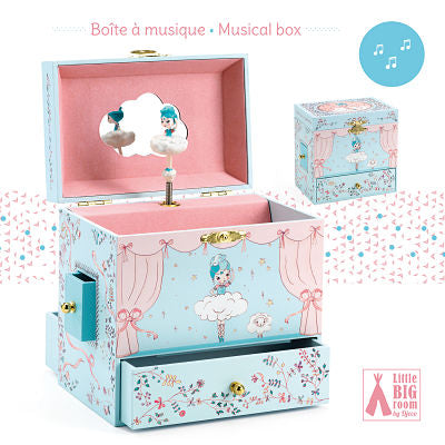 djeco - jewellery box musical ballerina on stage - swanky boutique malta