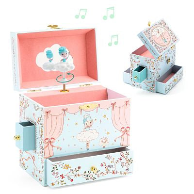 djeco - jewellery box musical ballerina on stage - swanky boutique malta