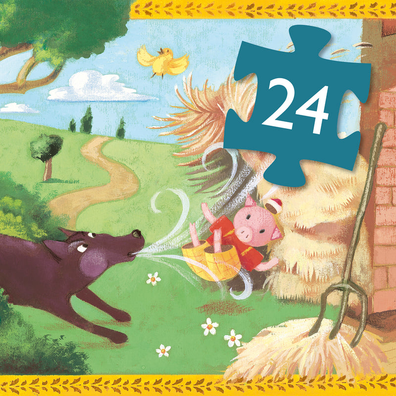 Jigsaw Puzzle, 24 Pieces - The 3 Little Pigs (3+ Years)