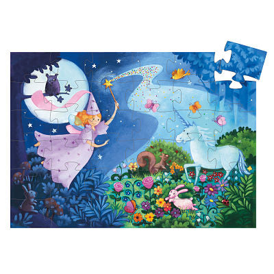 djeco - jigsaw puzzle 36 pieces fairy 4+ years - swanky boutique malta