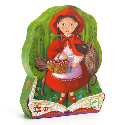 djeco - jigsaw puzzle 36 pieces little red riding hood 4+ years - swanky boutique malta