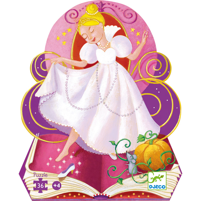 djeco - jigsaw puzzle 36 pieces cinderella 4+ years - swanky boutique malta