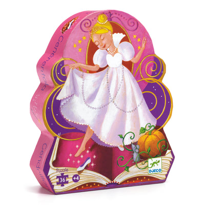 djeco - jigsaw puzzle 36 pieces cinderella 4+ years - swanky boutique malta