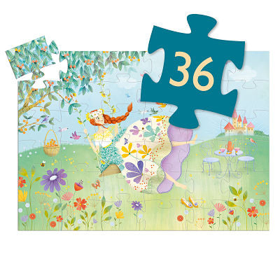 djeco - jigsaw puzzle 36 pieces princess of spring 4+ years - swanky boutique malta