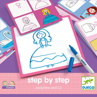 Djeco - Drawing Model Cards Princess (4+ Years) - Swanky Boutique