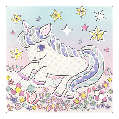 djeco - stencils 5 pack unicorn 4+ years - swanky boutique malta