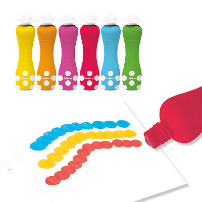 Djeco - Chunky Foam Markers (Ultra Washable) 6 Pack (18+ Months) - Swanky Boutique