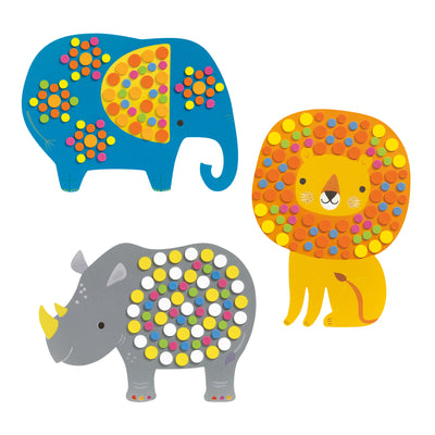 Mosaic Collage Activity Box - Jungle Animals (3+ Years)