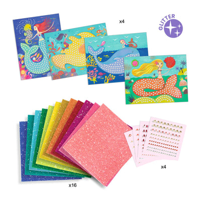 Mosaic Collage Box (4 Cards) - Mermaid's Song