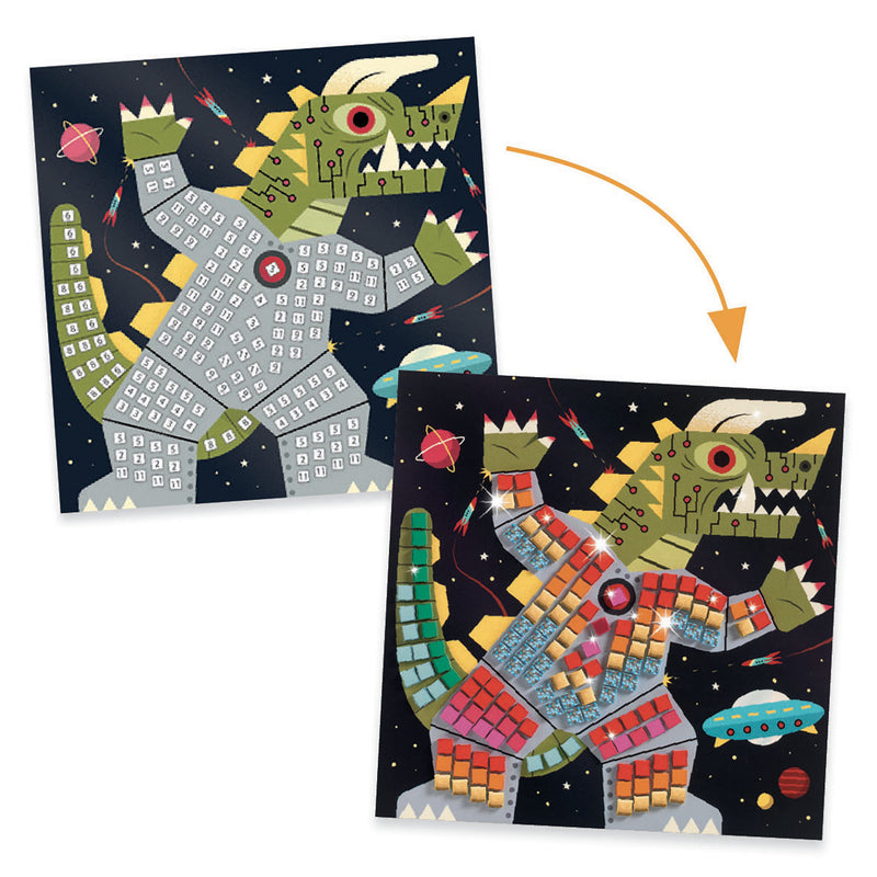 Mosaic Collage Box (4 Pictures) - Space Battle