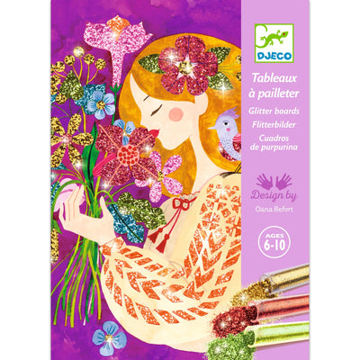 djeco - glitter boards activity box flowers - swanky boutique malta