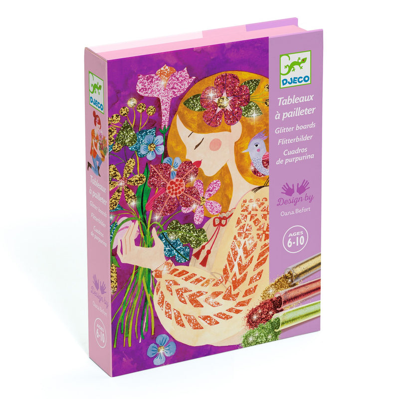 djeco - glitter boards activity box flowers - swanky boutique malta