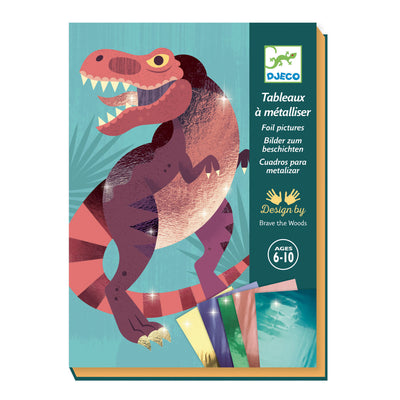 djeco - foil pictures activity box dinosaurs - swanky boutique malta