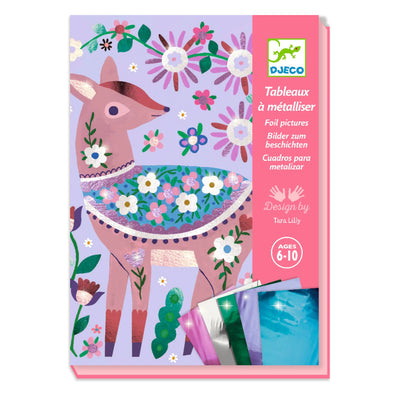 djeco - foil pictures activity box adorable animals - swanky boutique malta