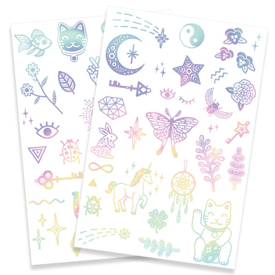 Tattoos Metallic, Pack of 69 - Lucky Charms