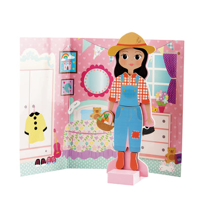 Magnetic Dress Up Doll, Wooden - Sofia (3+ Years)