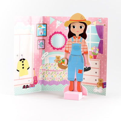 Magnetic Dress Up Doll, Wooden - Sofia (3+ Years)