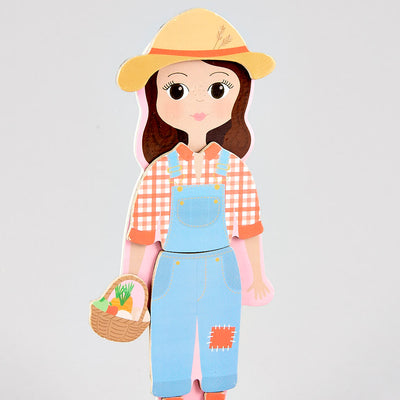 Magnetic Dress Up Doll, Wooden - Sofia (3+ Years)