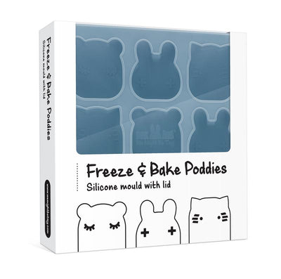 Freeze & Bake Molds Poddies, Silicone - Blue Dusk