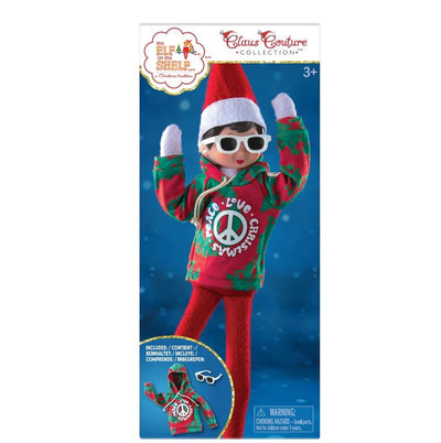 The Elf on the Shelf Extras: Claus Couture Collection - Groovie Greetings Hoodie - swanky boutique malta