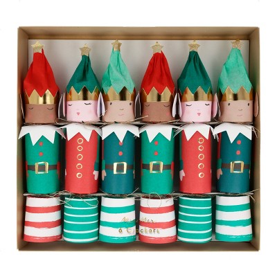 meri meri - christmas crackers large cheerful elf - swanky boutique malta