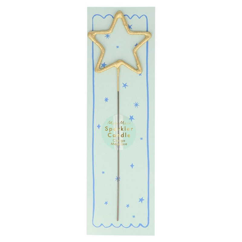 Candle, Gold Sparkler - Star
