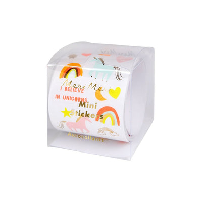 meri meri - mini stickers roll of 450 unicorn - swanky boutique malta