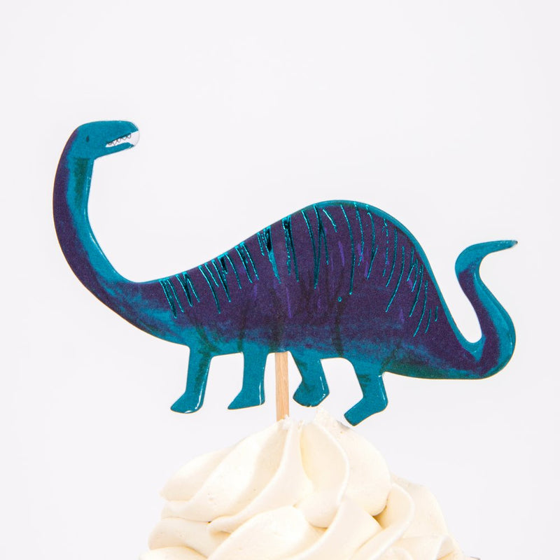 Cupcake Kit (Set of 24 Toppers & 24 Cupcake Cases) - Dinosaur Kingdom