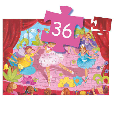 djeco - jigsaw puzzle 36 pieces ballerina 4+ years - swanky boutique malta