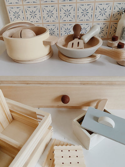 Konges Sloejd - Mini Kitchen Natural Wood - Swanky Boutique