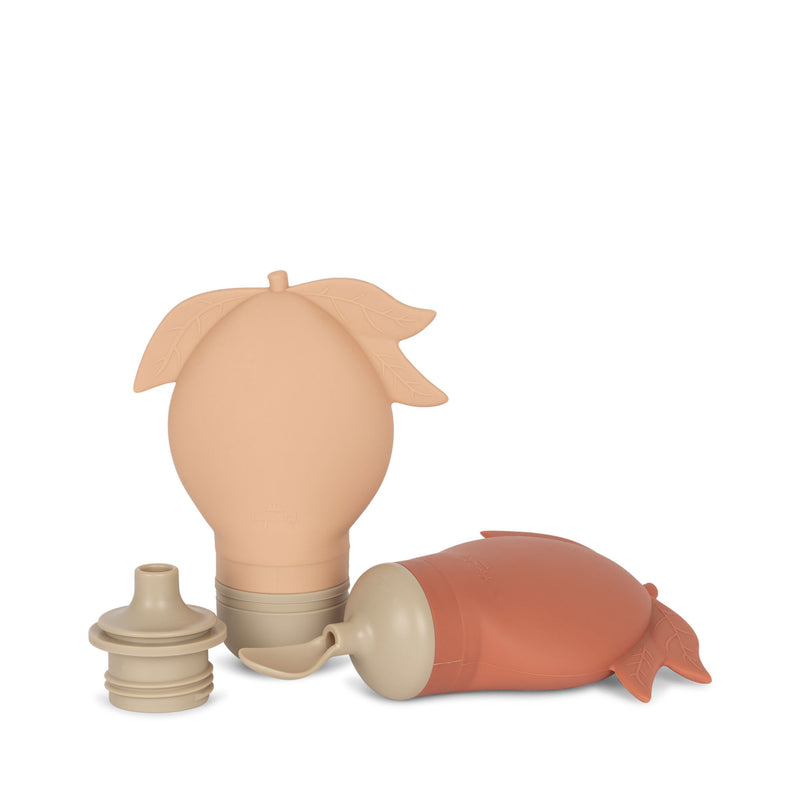 Smoothie Silicone Bag, Including Spoon and Cap (2 Pack)